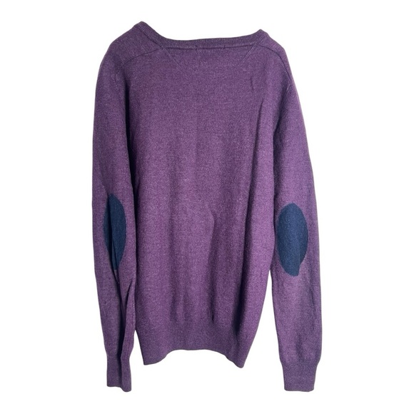 Scotch & Soda V-Neck Sweater in Rich Purple - Picture 3 of 5